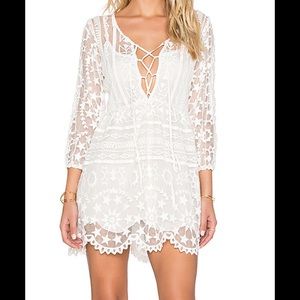 White lace star dress